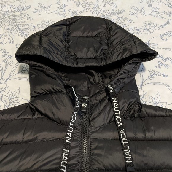Nautica Synthetic Puffy Women's Jacket with Hood - Picture 9 of 14